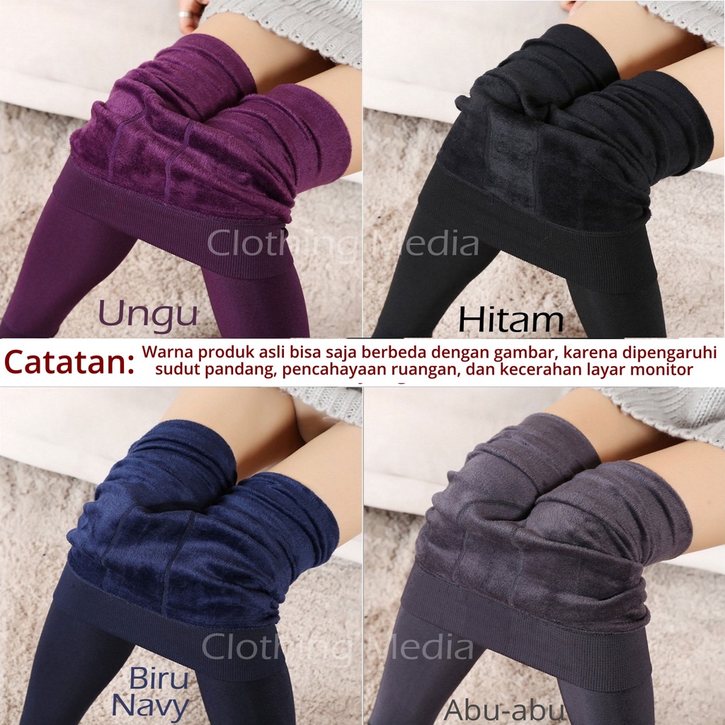 Legging Tebal Thermal Tights Celana Pantyhose Footless Musim Dingin Hangat