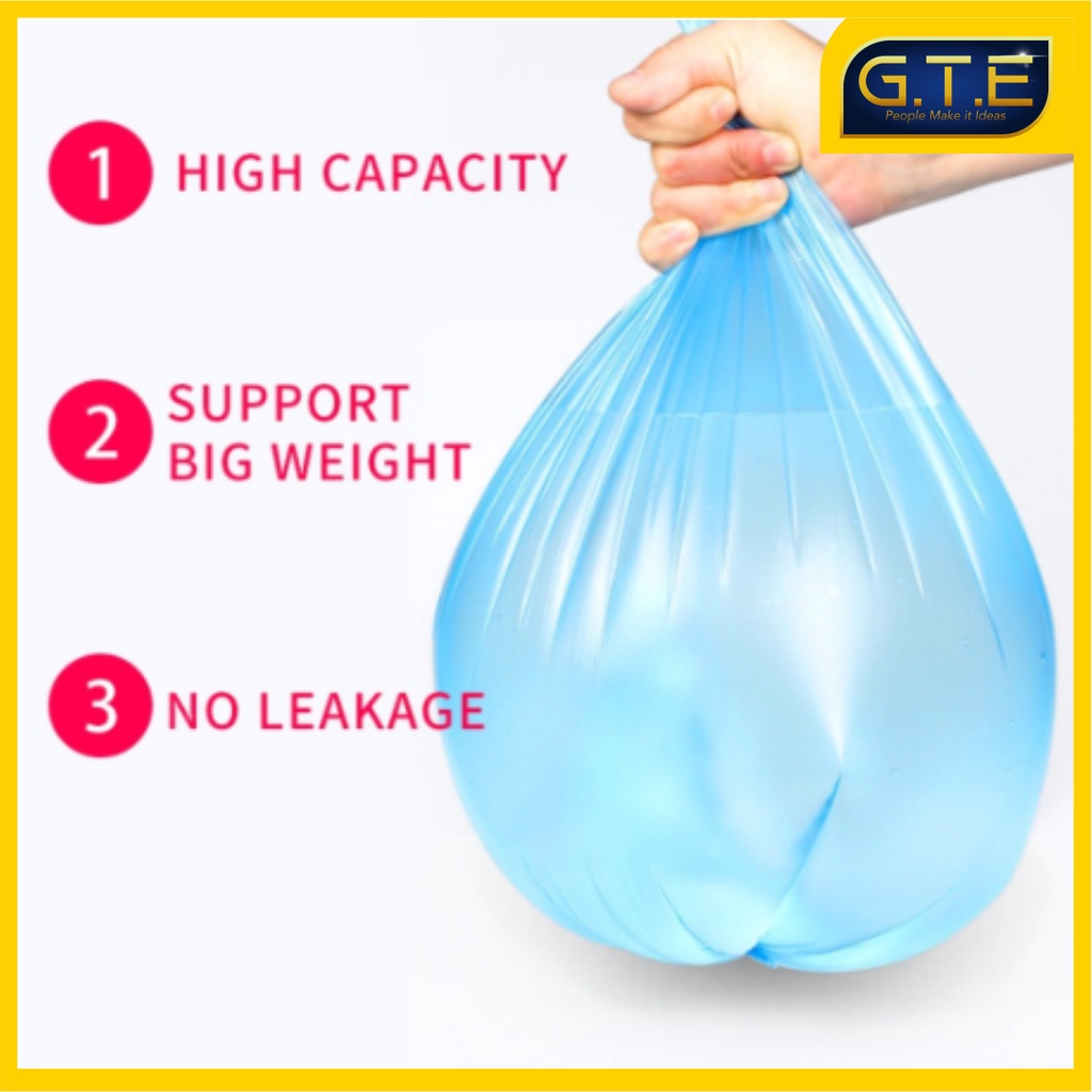 GTE | KANTONG PLASTIK SAMPAH 45X50CM ISI 15 LEMBAR / KANTONG PLASTIK GULUNG ROLL / PLASTIC TRASH