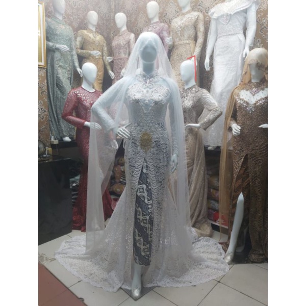KEBAYA AKAD FULL PAYET MEWAH SEMATA KAKI//KEBAYA DUYUNG MEWAH BEREKOR / KEBAYA AKAD PUTIH / KEBAYA A