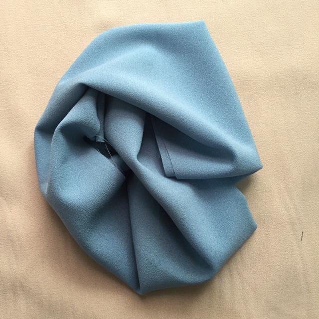 Delia instant khimar layer diamond crepe italiano (beli 3=100k)-Soft blue