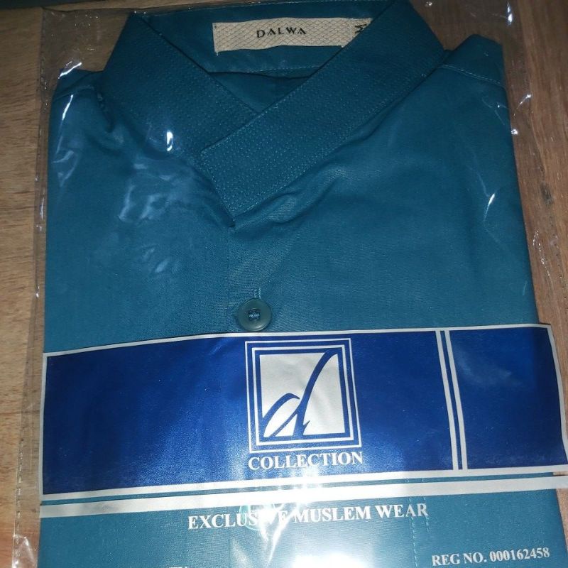 BAJU KOKO HAIBAH  DALWA  Lengan Panjang | Koko Dalwa Original | Ready XXL & XXXL-Hijau Tosca