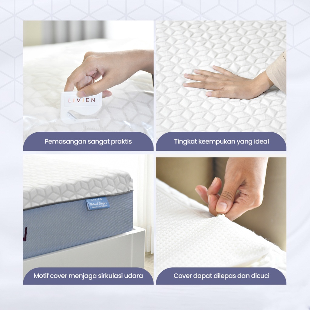 Kasur Busa Latex, Matras Busa Latex, Livien Latex Prestige Mattress