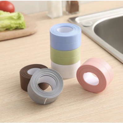 (BOW) Lakban Seal Tape Adhesive PVC Anti Air Penutup Celah Wastafel Dapur 1(750)