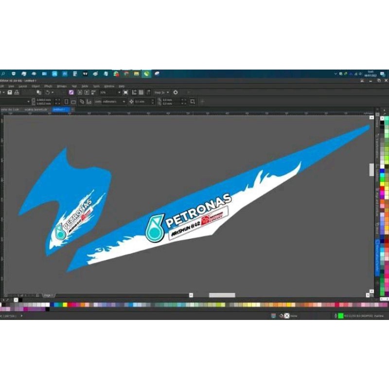 Striping transpatan Petronas Satria Fu