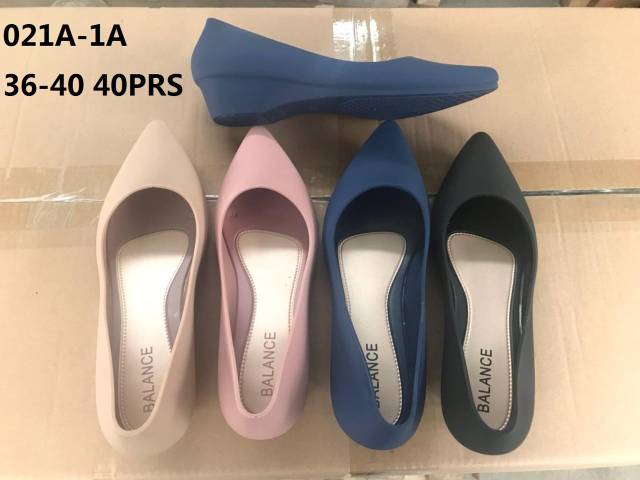 021A Sepatu Jelly Wedges tinggi 4cm