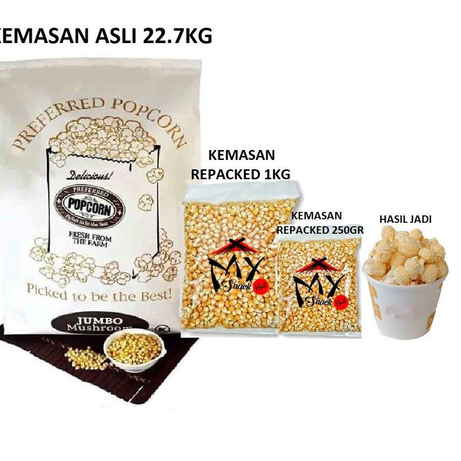 

〈LVS〉 POPCORN JUMBO MUSHROOM 250GR - POP CORN MUSHROOM BESAR - BIJI JAGUNG KERNEL JAMUR - JAGUNG PIP