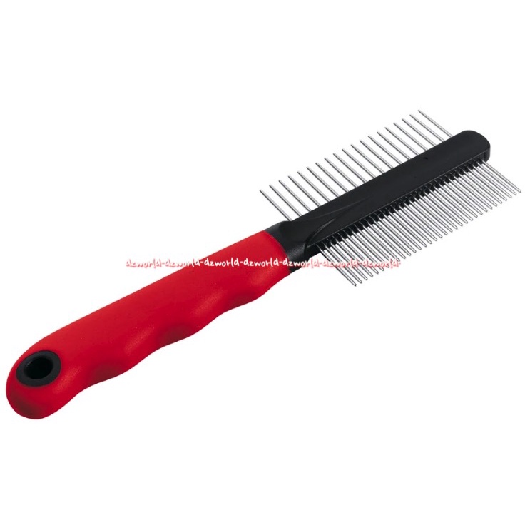 Ferplast Comb Coat Sisir Hewan Kucing Anjing 2 Sisir Gigi Jarang Bulu Panjang Fer Plast Pets Comb