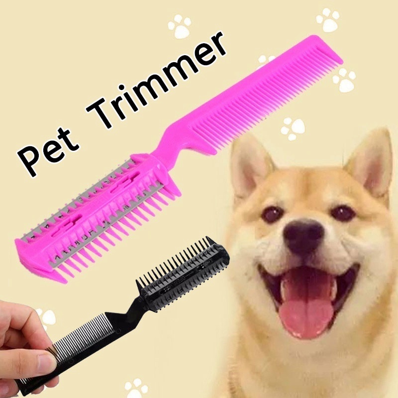 [1Pcs Pet product / Pet Hair Trimmer Comb][Dog Cat Cutting Cut Grooming Razor Thinning]