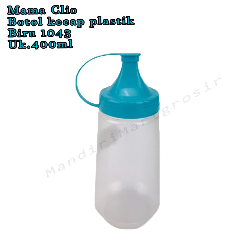 Botol Kecap plastik *Mama Clio * Biru 1043 * 400ml