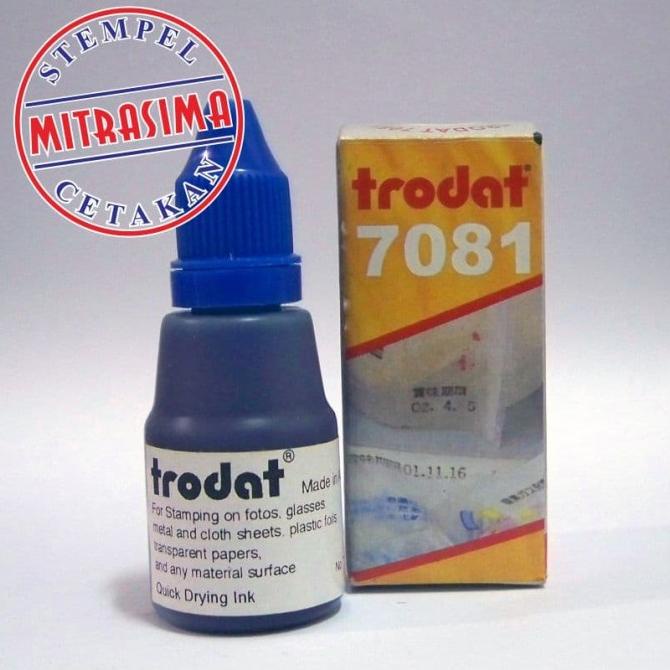 

Ink | Tinta Untuk Plastik, Kaca, Keramik Trodat 7081 Warna Biru