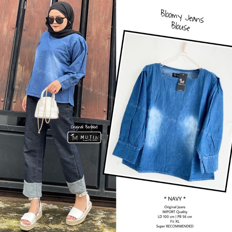 blommy blouse jeans by mutia