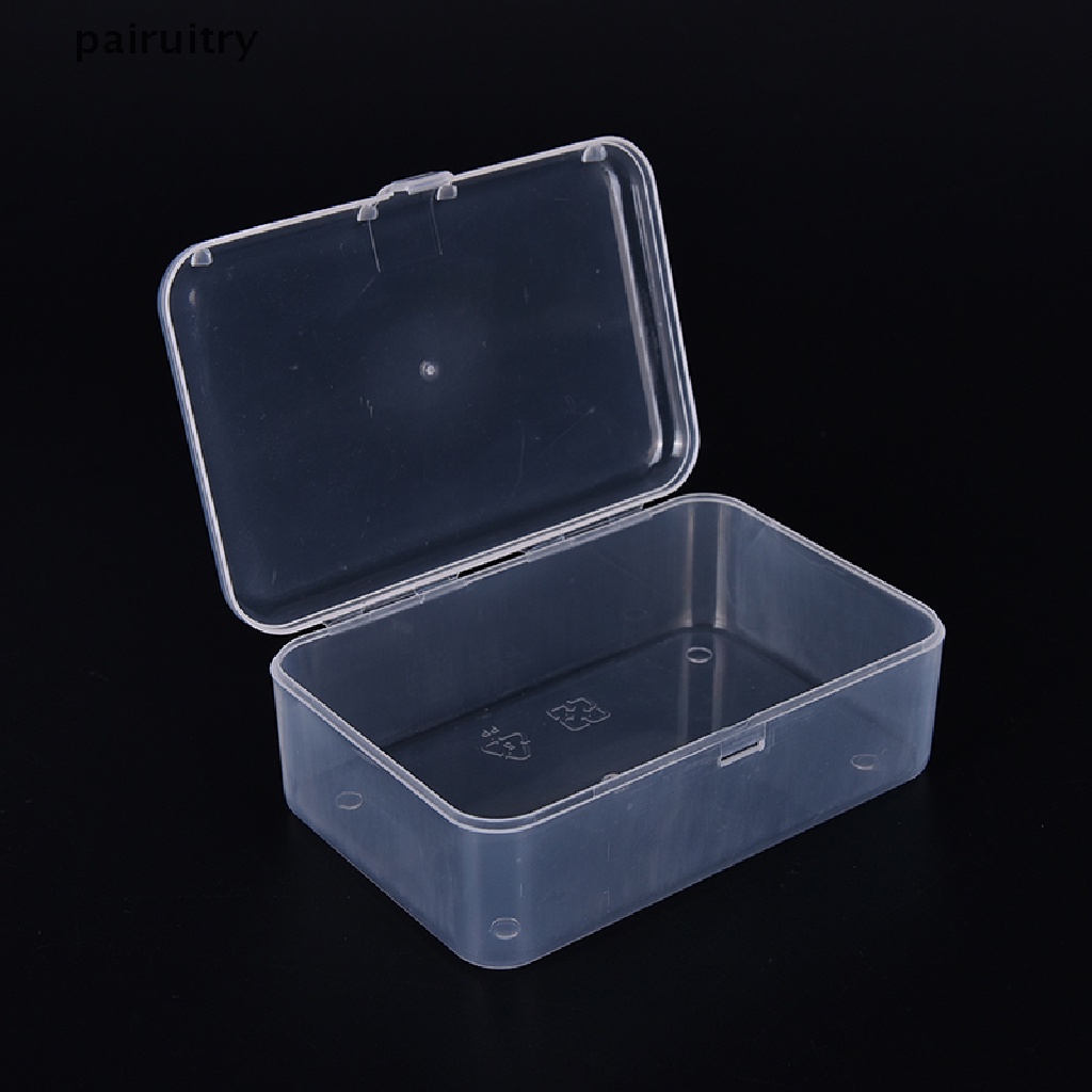 PRT  New Small Transparent Plastic Storage Box clear Square Multipurpose display PRT