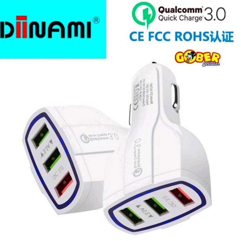 Charger Mobil DIINAMI 3USB FAST Charging