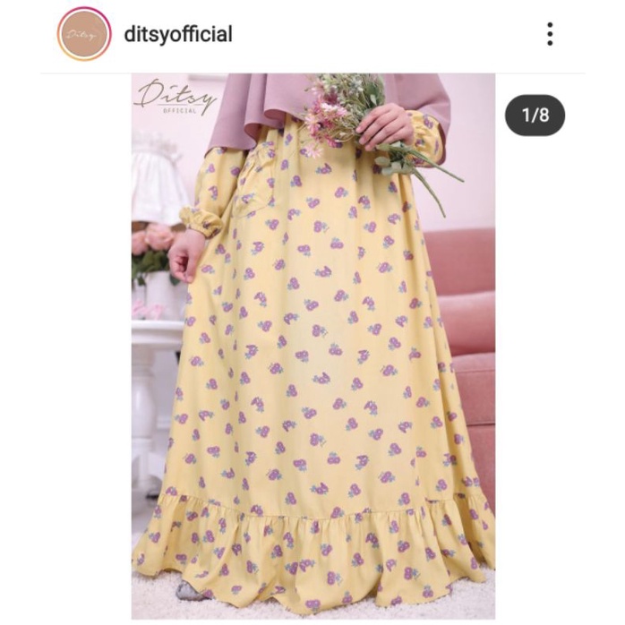 DITSY Daisy Butter Nightgown Size L