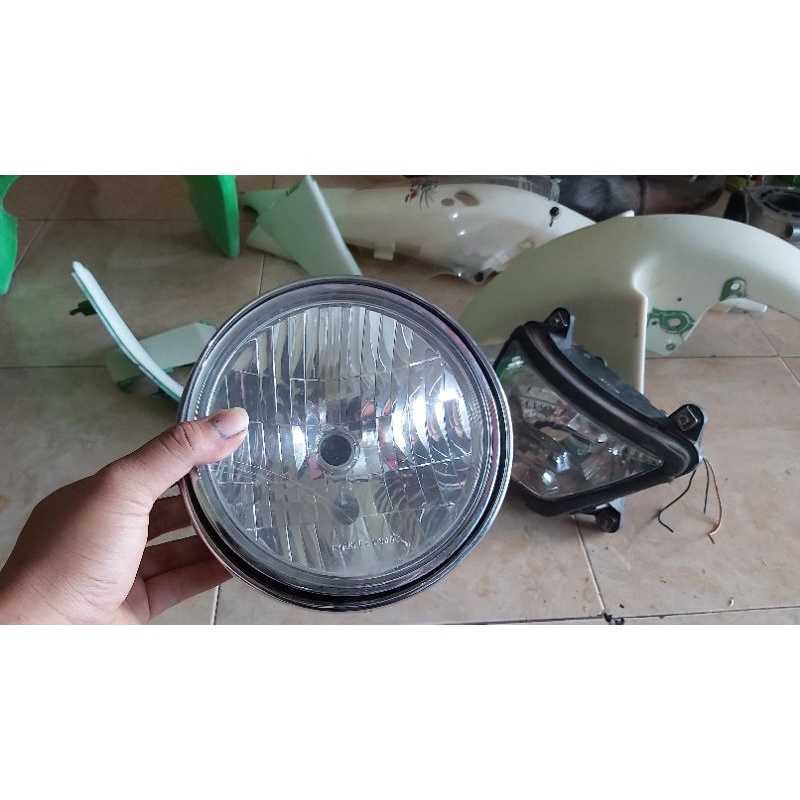 lampu ninja ss reflektor ninja ss bekas copotan original stanley
