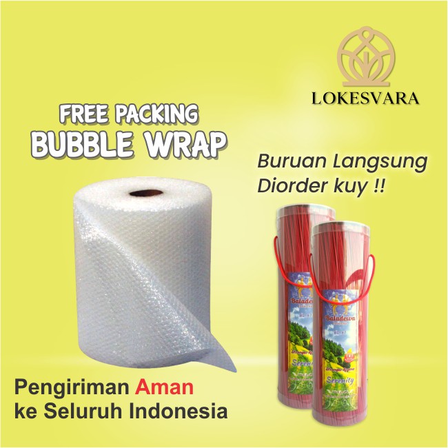 Dupa Hio Wangi Harum Baladewa 39 cm Serenity Merah + Tabung PVC