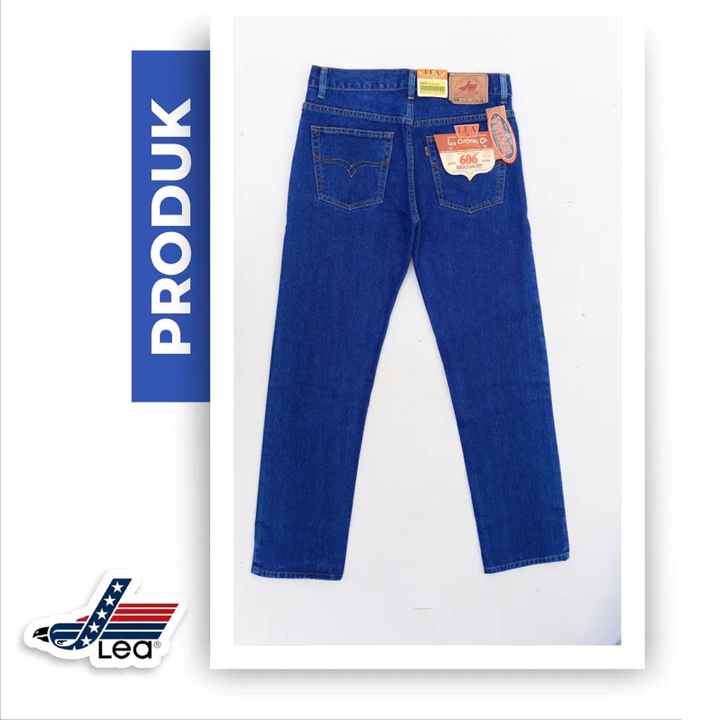 Lea 606 new Premium Celana Jeans Pria Standart Reguler Size 28-33  MODEL STANDART