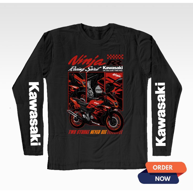 KAOS KAWASAKI NINJA RR 2 TAK 2 STROKE LENGAN PANJANG