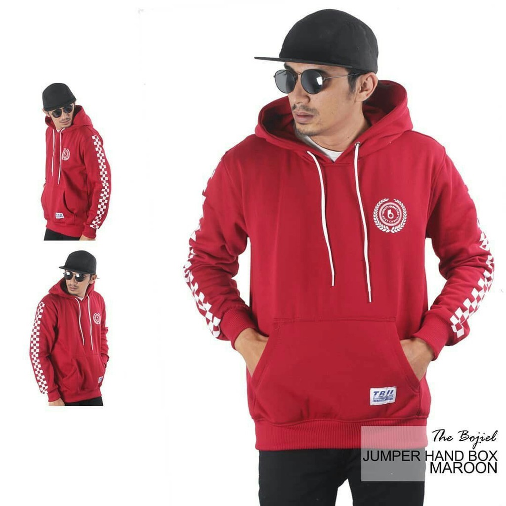 SWEATER HOODIE LIST CATUR // SWEATER PRIA TERBARU