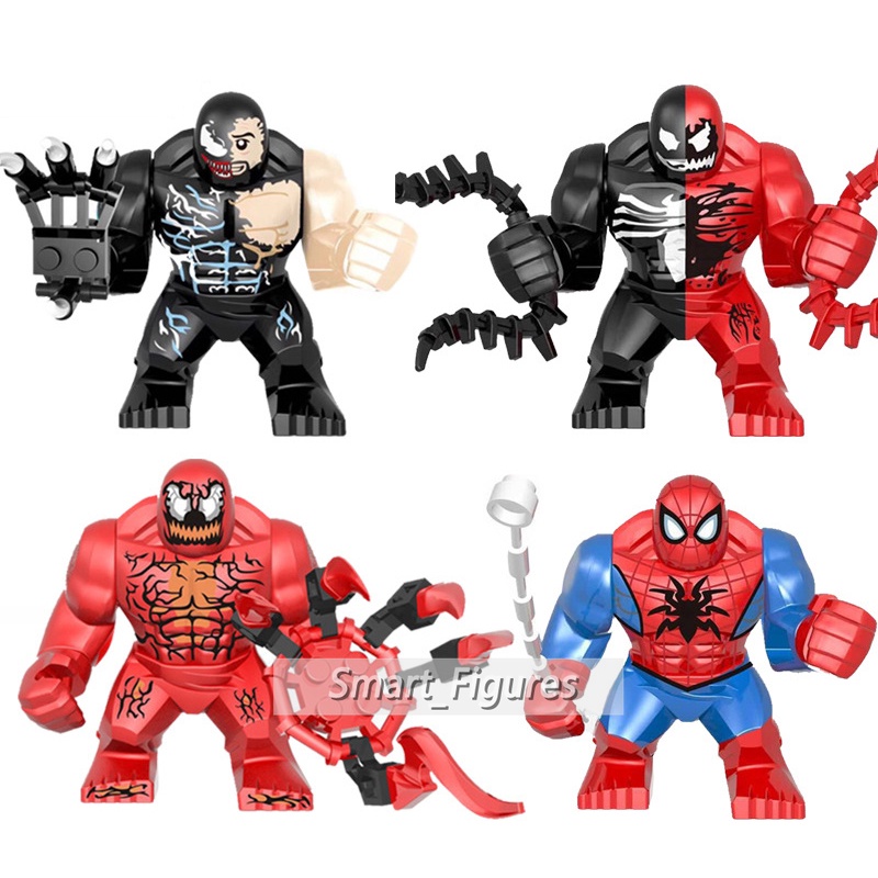 Eg135 Mainan Action Figures Venom Marvel Super Heros Eddie Brock Minifigures Carnage Antivenom Spiderman Untuk Hadiah