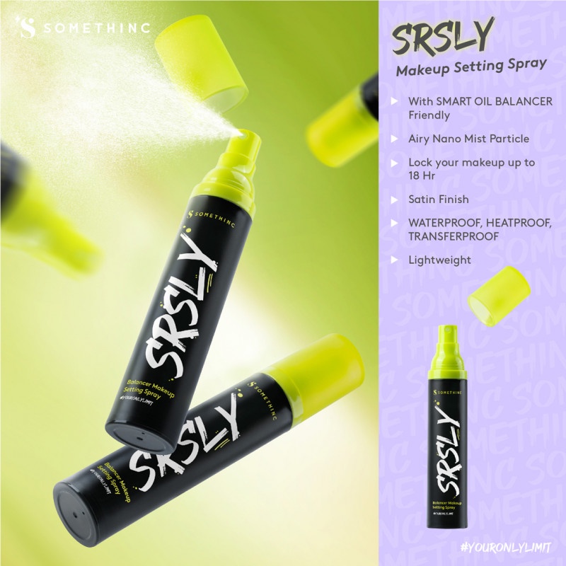 SOMETHINC SRLY Balancer Make Up Setting Spray - Make Up Tahan Lama