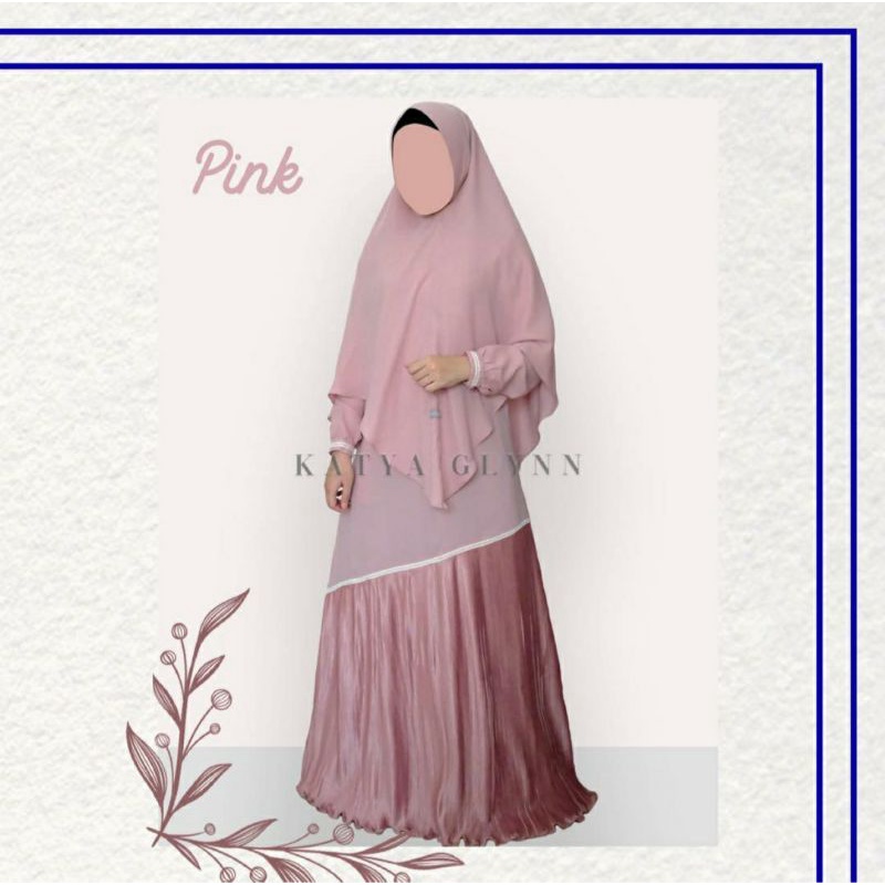 [NEW] Pretty Pleats Pink Katya Glynn Size M Gamis only no khimar