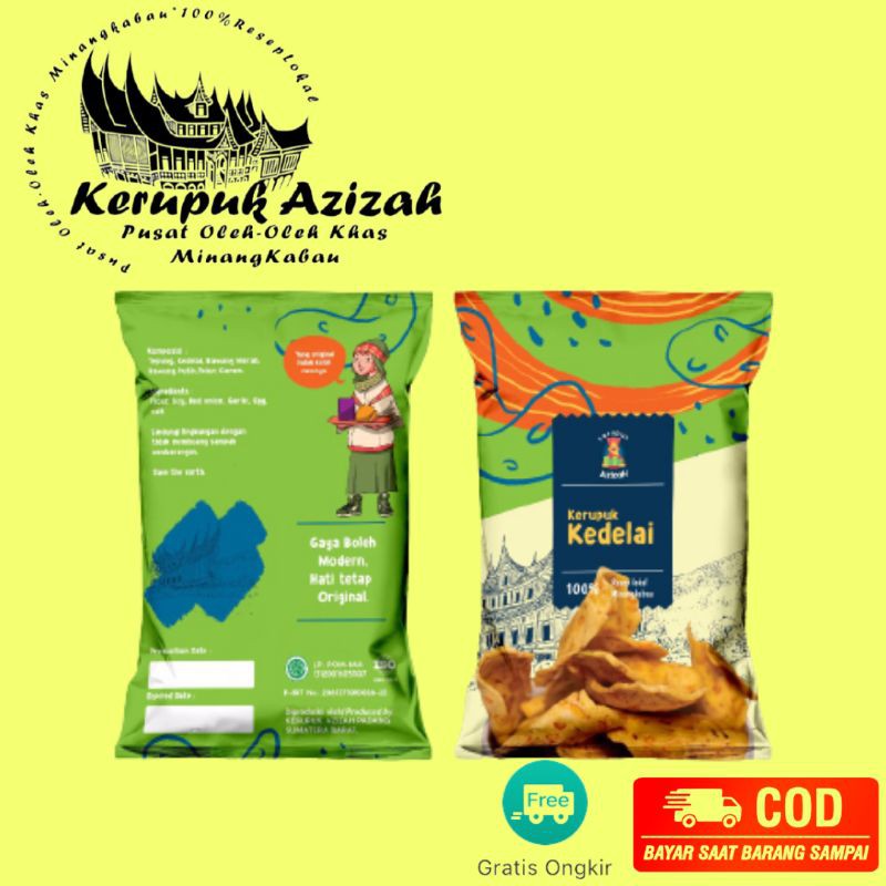

KERUPUK AZIZAH / KERUPUK BAWANG KEDELAI 100 gr / KUE LEBARAN