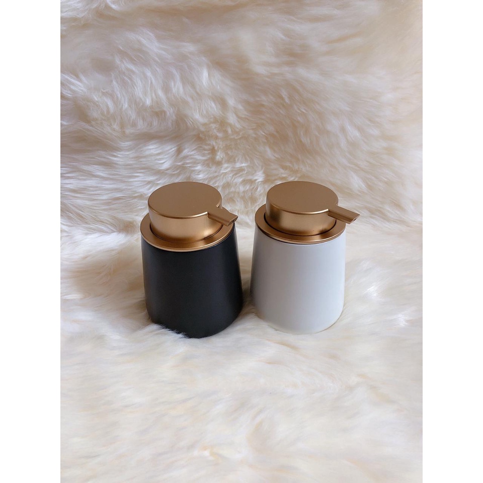 Tempat Sabun Keramik Porcelain / Botol Sabun Cair Soap Dispenser Pump