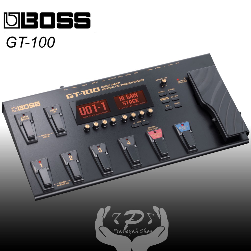 BOSS GT-100 Efek Gitar Multi Effects Pedal Garansi Original GT100