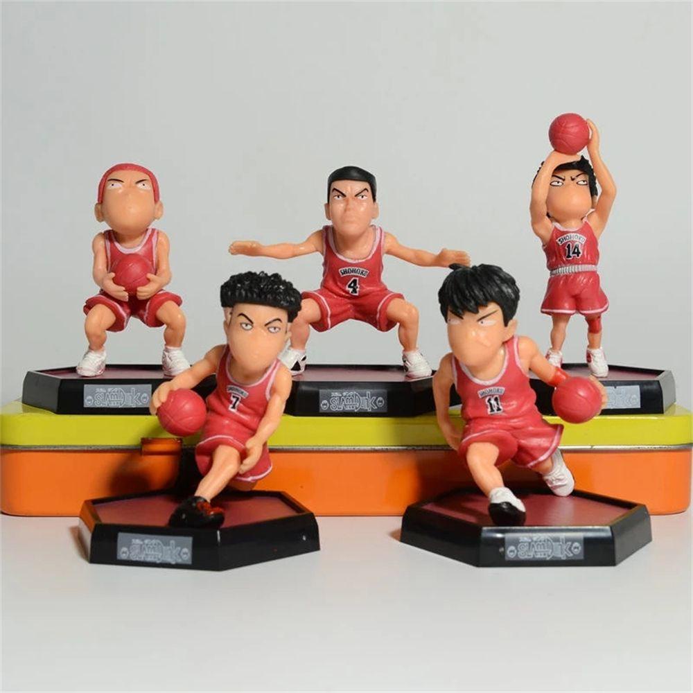 Lanfy Sakuragi Figure Basket Player Hadiah Teman Figure Koleksi Mainan Akagi Takenori Rukawa Kaede Sakuragi Hanamichi