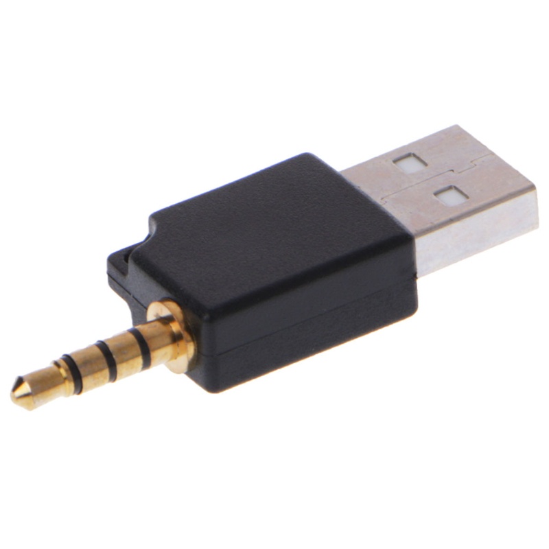 Gro Adapter Auxiliary 3.5mm Ke USB 2.0 Male Aux Untuk Apple Shuffle 1st 2