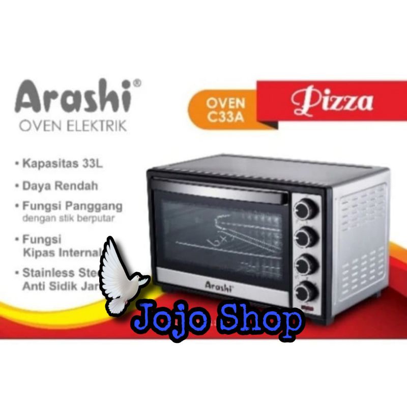Oven Listrik Arashi C33A Low Watt Kapasitas 33 liter