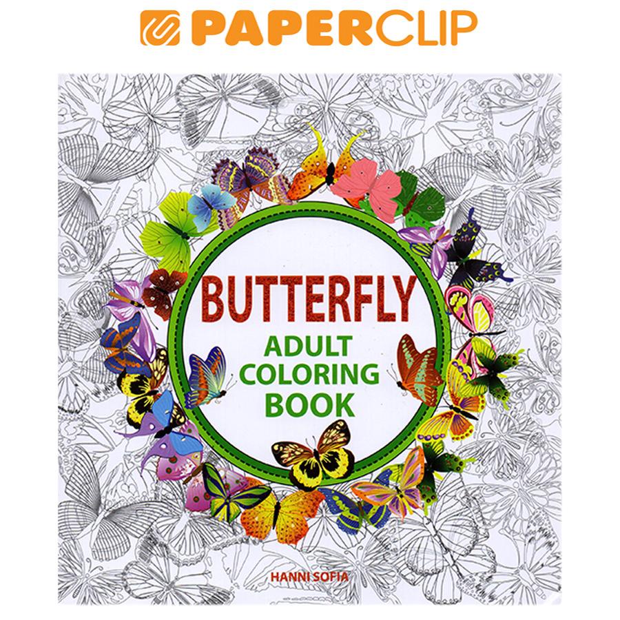 BUTTERFLY ADULT COLORING BOOK