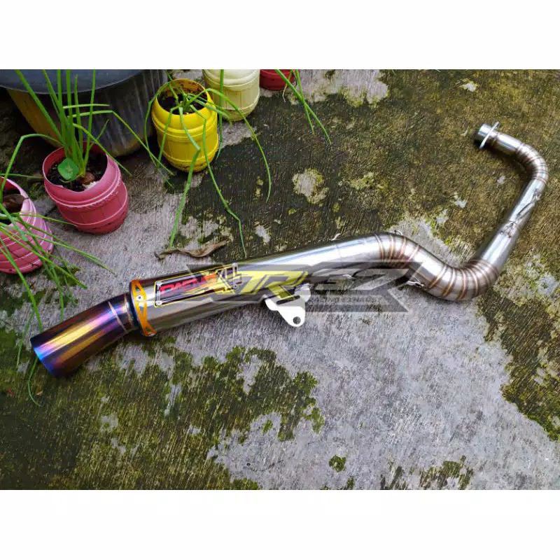 Knalpot full system daeng4 sai mio 160-200cc stainless full