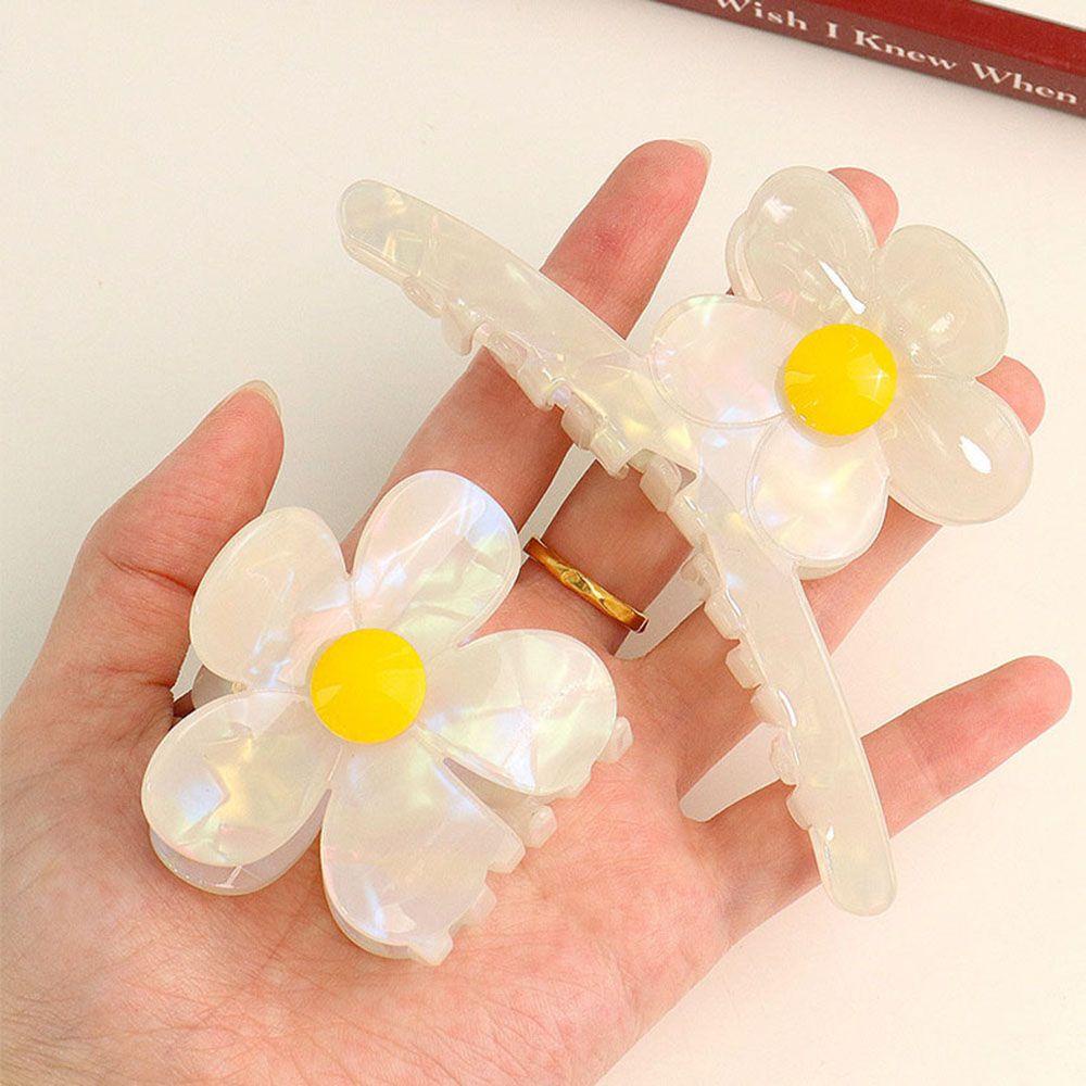 NICKOLAS1 Flower Hair Claw Jepit Rambut Fashion Wanita Asam Asetat Hiasan Kepala Gadis Gaya Korea Hair Clip