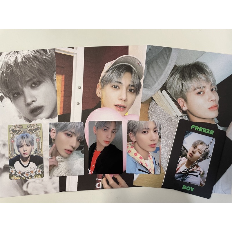 txt tcc freeze taehyun set (photocard & postcard you, world, boy + pc os + pob weverse)