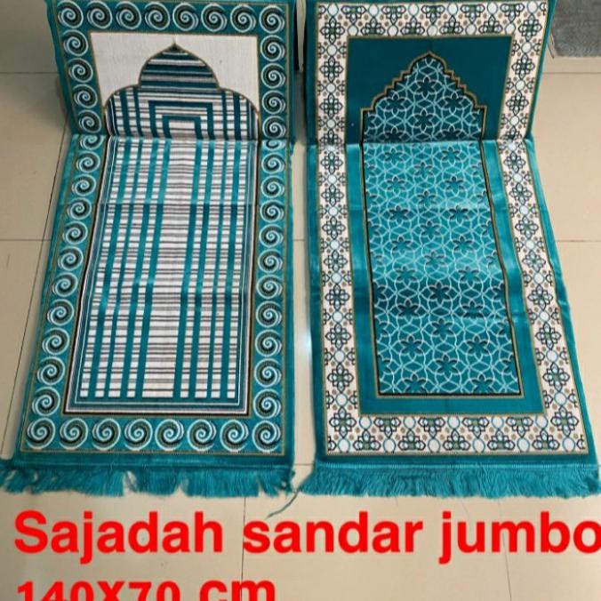 Sajadah Sandar Premium tebal kuat - Biru