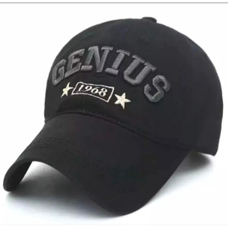 Topi Baseball Pria Distro Genius 1968 Model Terbaru 2022 Casual Cowok Cewek Keren Kekinian