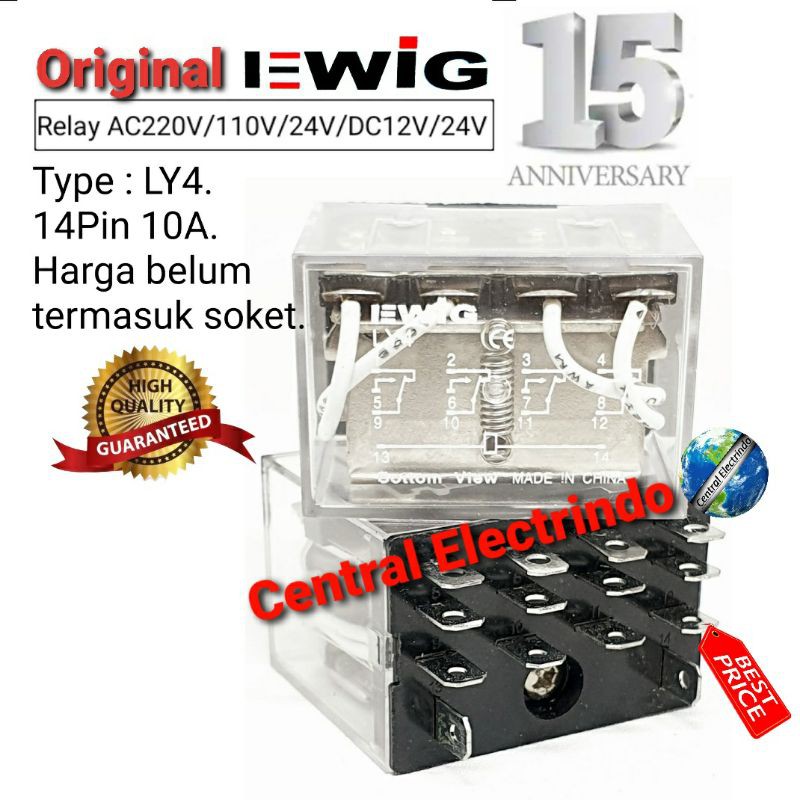 Relay EWIG LY4 14Pin 10A.