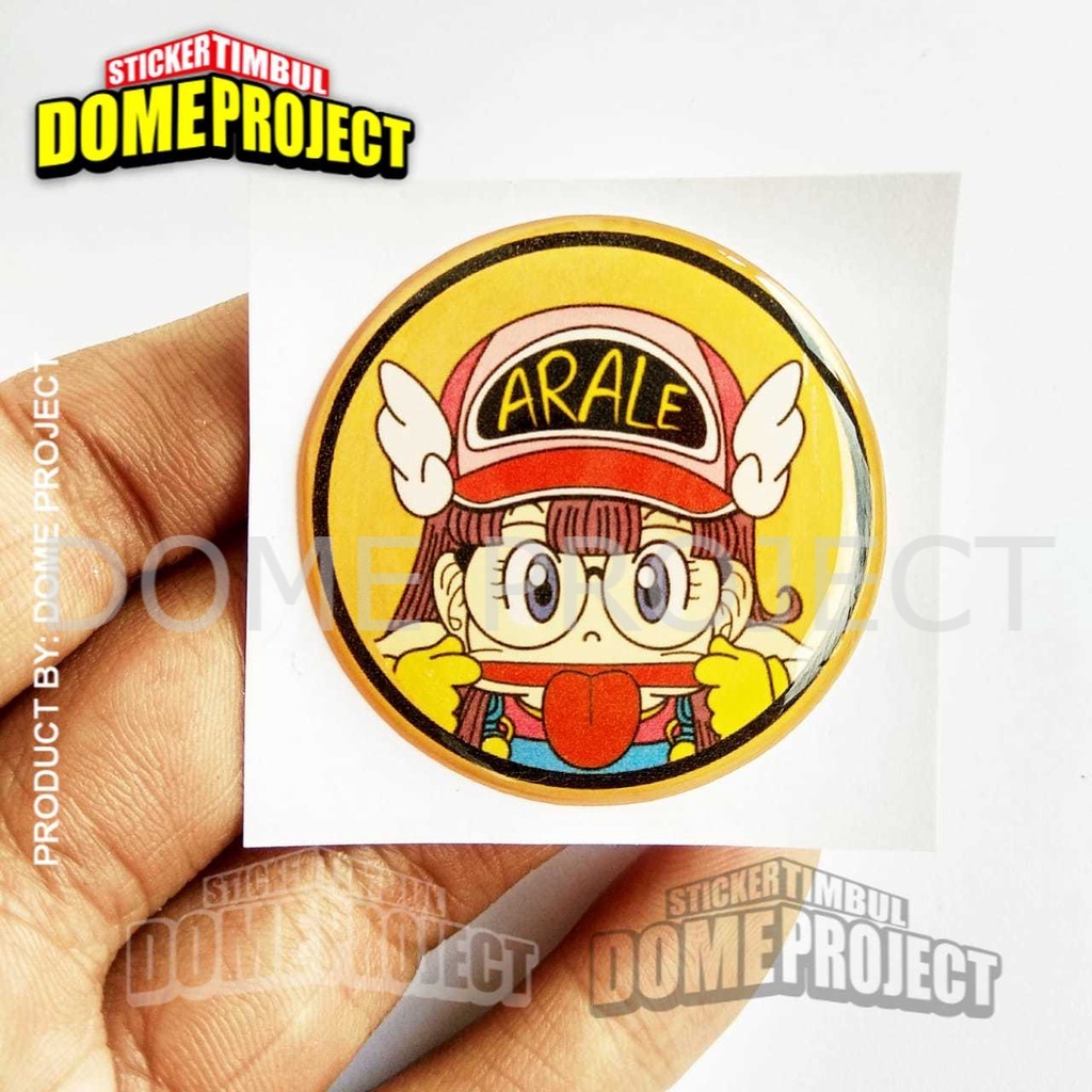 STIKER MOTOR ANIME ARALE EMBLEM TIMBUL LENTUR STICKER MOTOR STIKER ANIME 90AN DIAMETER 4cm