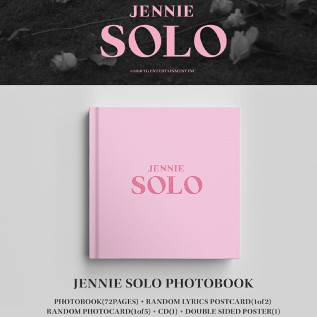 [DP & PO] [Photobook] BLACKPINK : JENNIE [SOLO] PHOTOBOOK FREE POLAROID