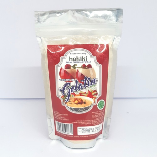 

Hakiki Gelatine Bubuk 100gr (Kemasan Bening)