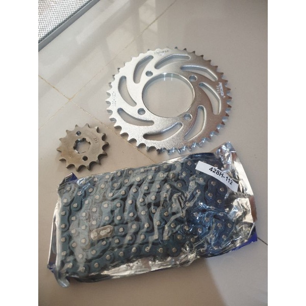 Gear set jupiter mx 135 gear paket jupiter mx 135 new super chrome crome gold