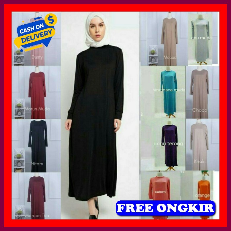 Gsmis Remaja Termurah Gmis Muslimah Polos Gamis Remaja Kekinian Import Manset Gamis /Daleman Kaftan