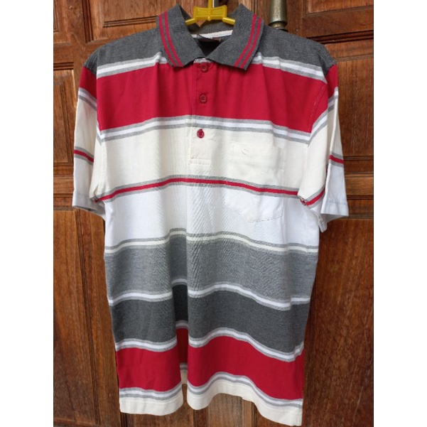 Kaos Merah Baju Imlek Pria Polo Cole Original Katun Adem