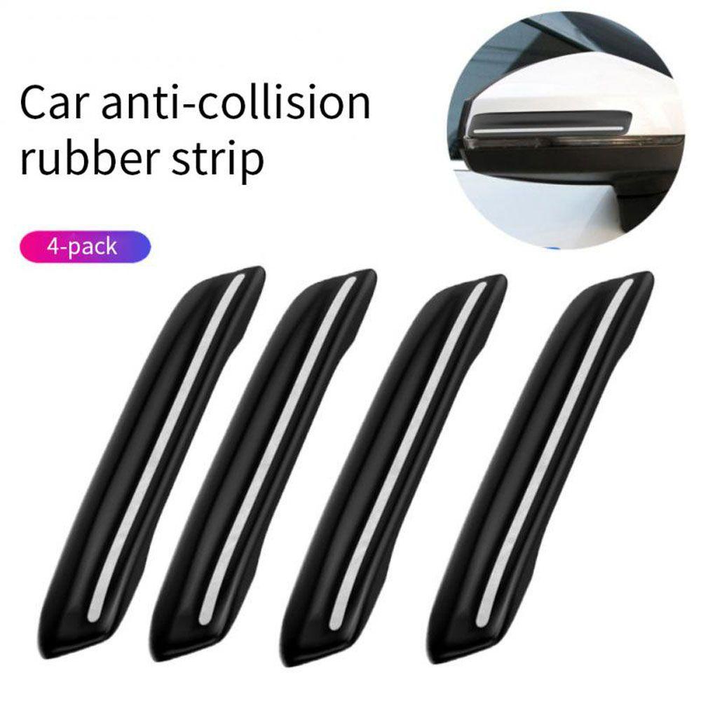 Lanfy Stiker Perlindungan Strip Anti-Tabrakan Mobil 4 Pcs Auto Door Auto Body Auto Sticker Auto Exterior Pelindung Sticker Mobil Bumper Lecet Plat Bar