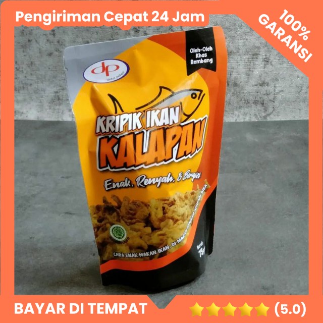 

Kripik Ikan Kalapan dp 75gr Keripik Ikan Kalapan Deket Peken Khas Rembang