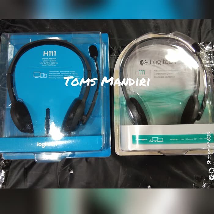 Logitech Headset H111 With Mic Headphone Earphone