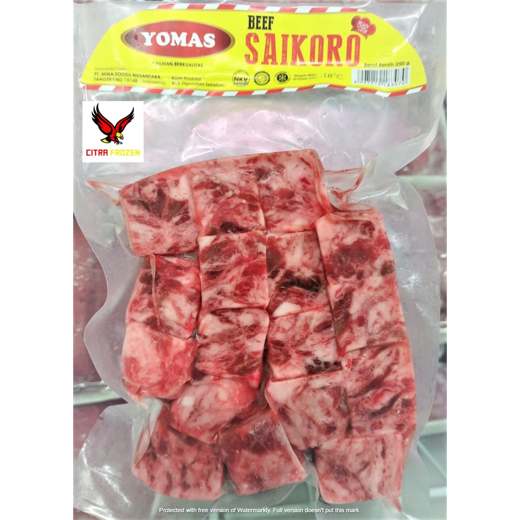 

Yomas Beef Saikoro 250gr