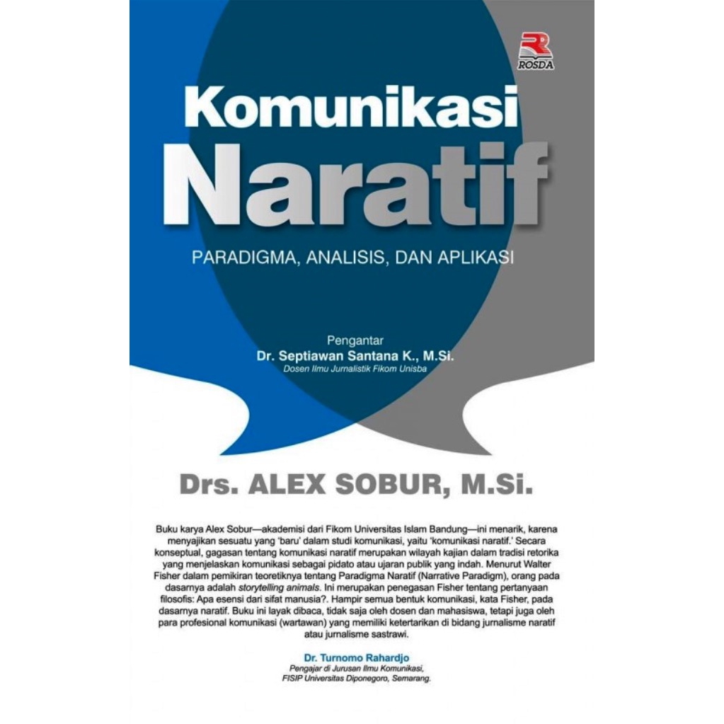 Komunikasi Naratif Paradigma Analisis dan Aplikasi - Alex Sobur - RD